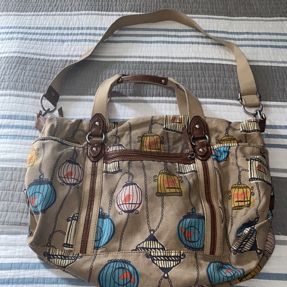 Oversized Bird Cage Fossil Bag - Picture 2 of 9